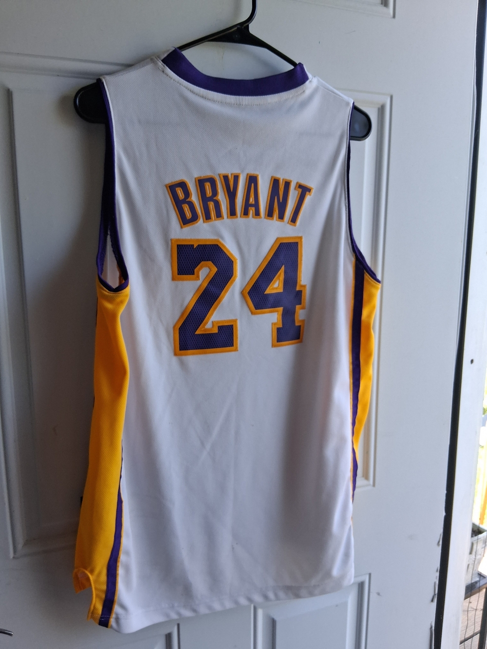 Kobe Bryant #24 Lakers White/Purple/Gold Jersey